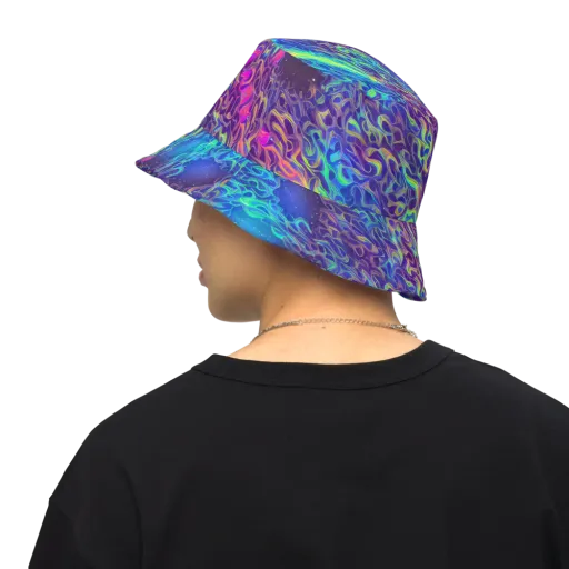 Electric Ether on a Reversible Bucket Hat