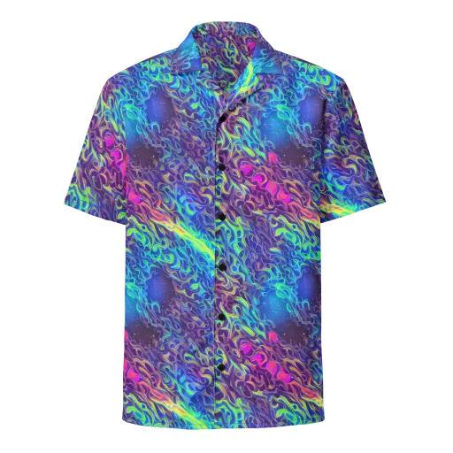 Electric Ether on a Button Shirt