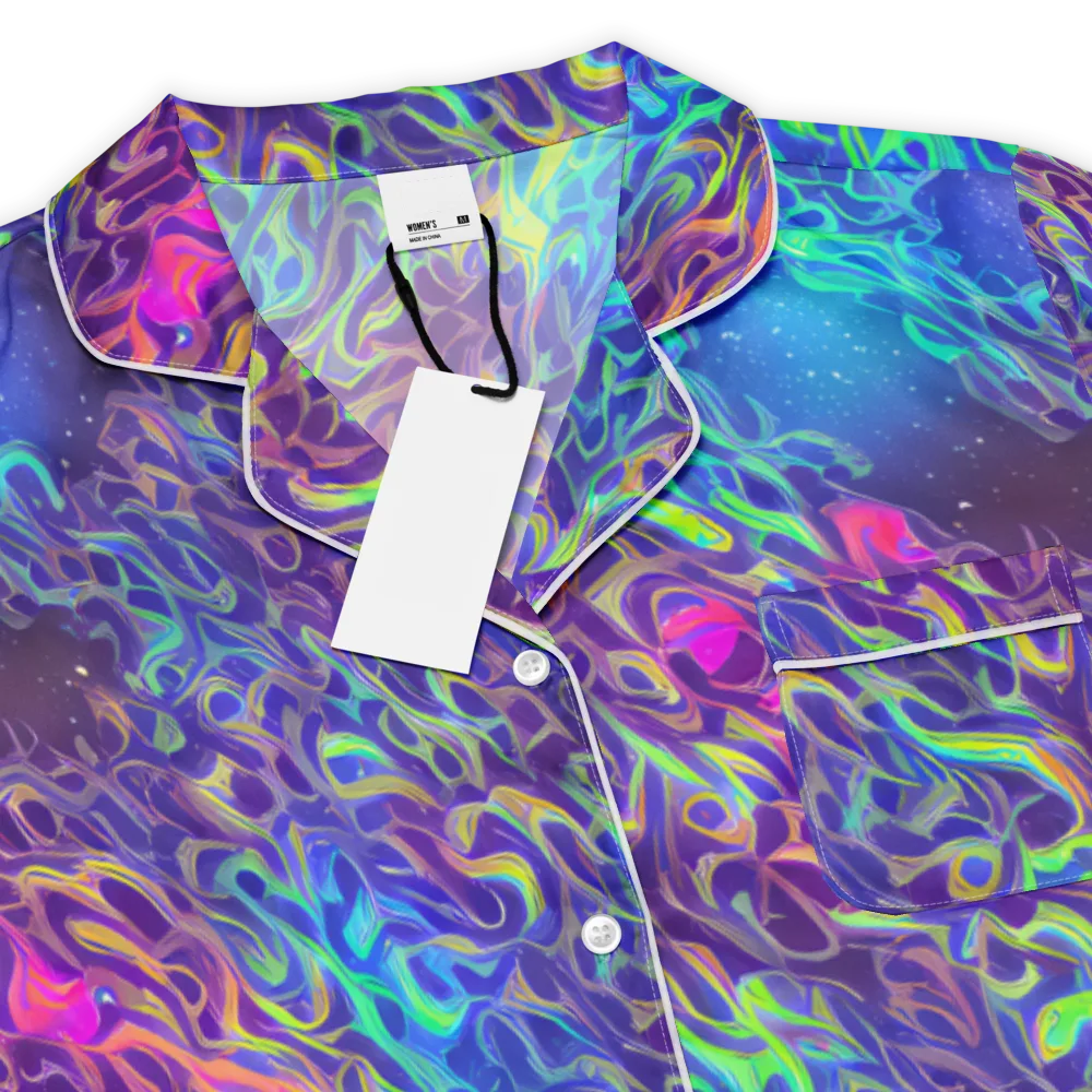 Electric Ether on Women's Short Sleeve Pajama Top — Product details
