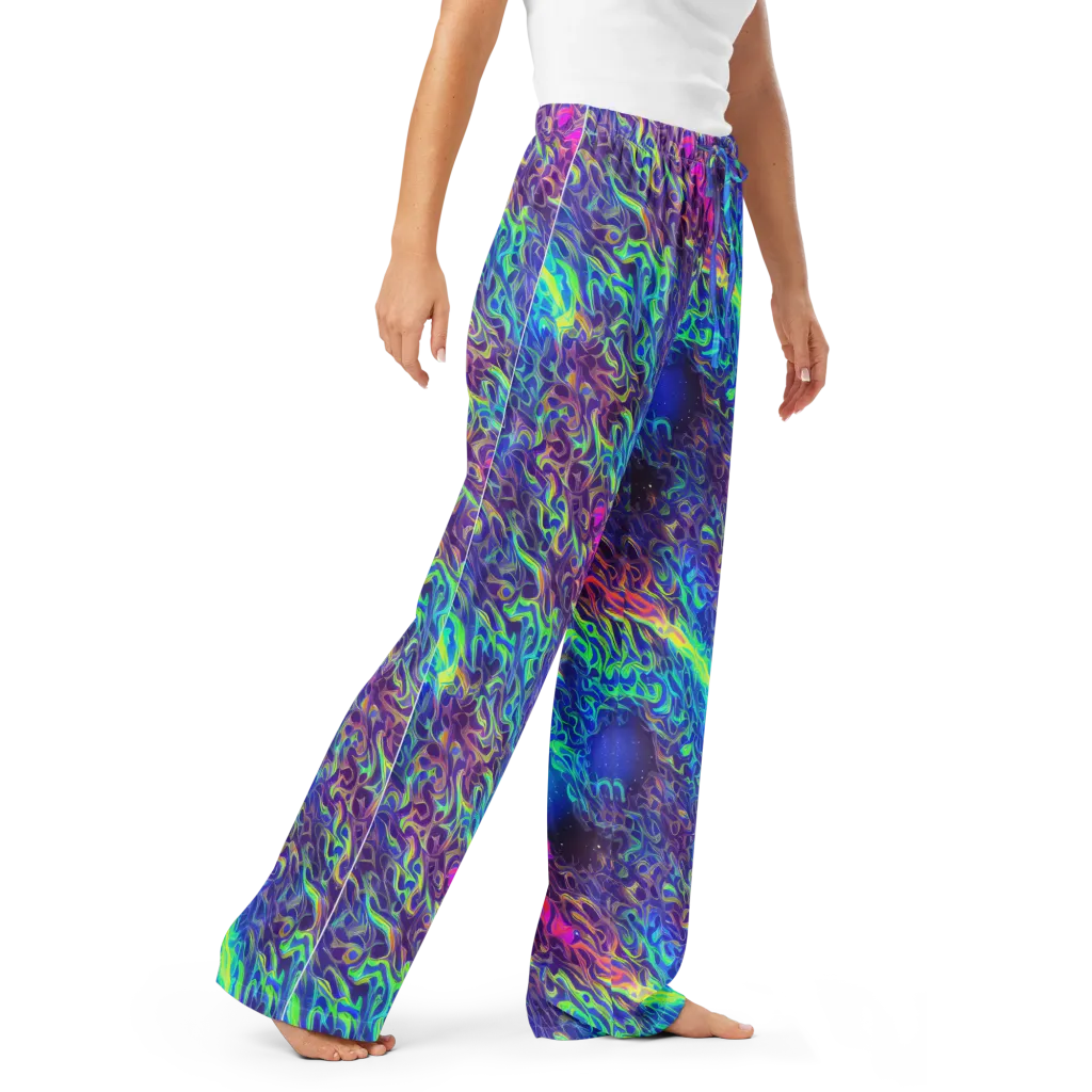 Electric Ether on Women's Pajama Pants — Right Front