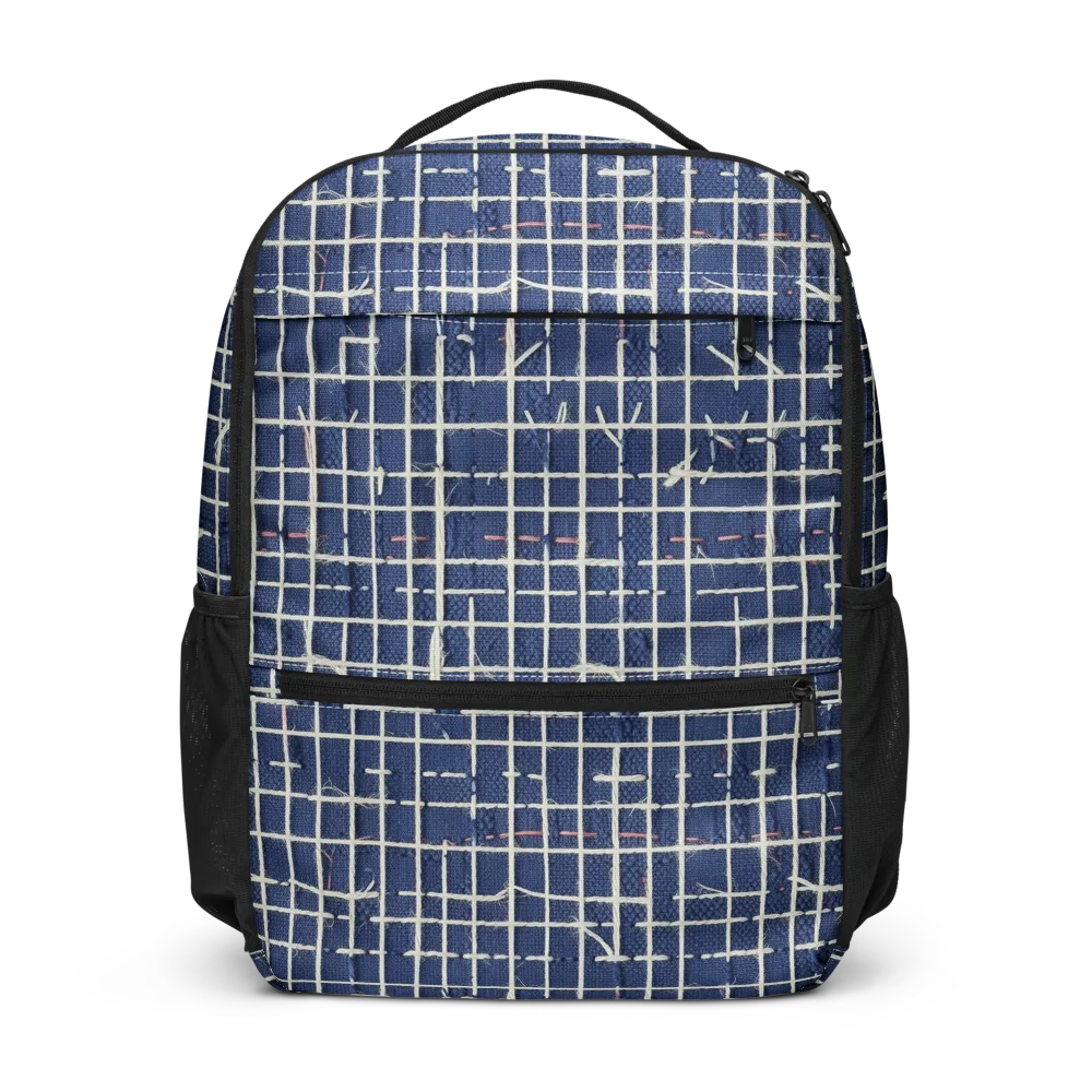Indigo Threadwork on Utility Backpack — Front