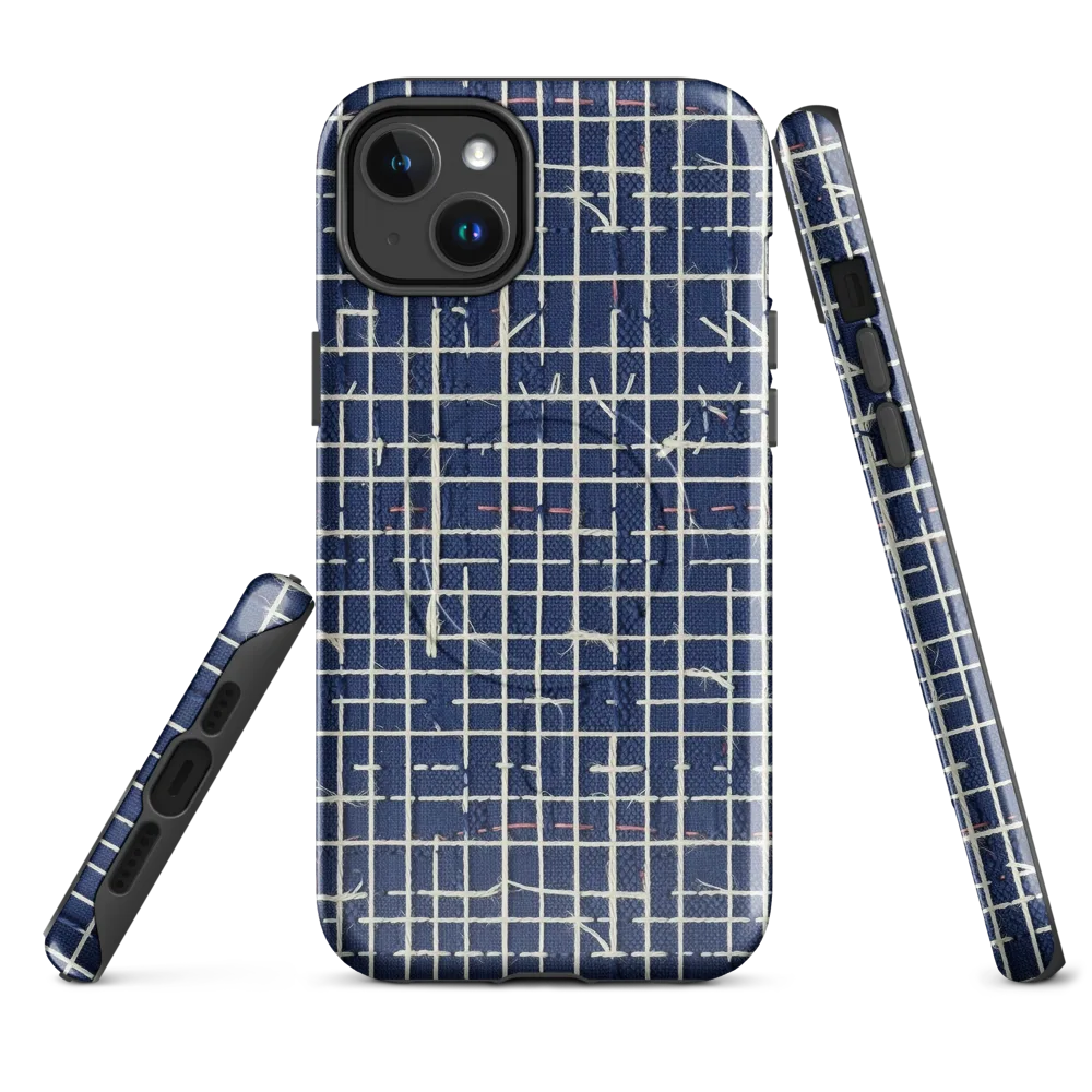 Indigo Threadwork on MagSafe Tough Case for iPhone® — Front