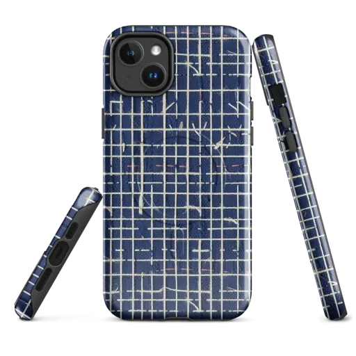Indigo Threadwork on a MagSafe Tough Case for iPhone®