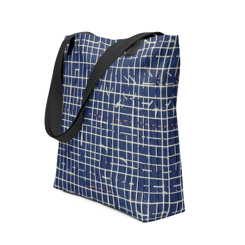 Indigo Threadwork on Tote Bag — Front