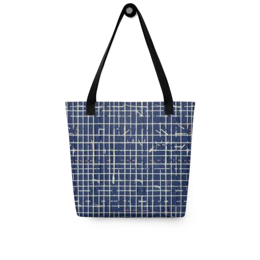 Indigo Threadwork on a Tote Bag