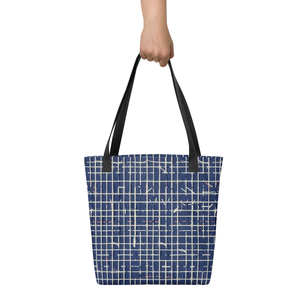 Indigo Threadwork on Tote Bag — Front