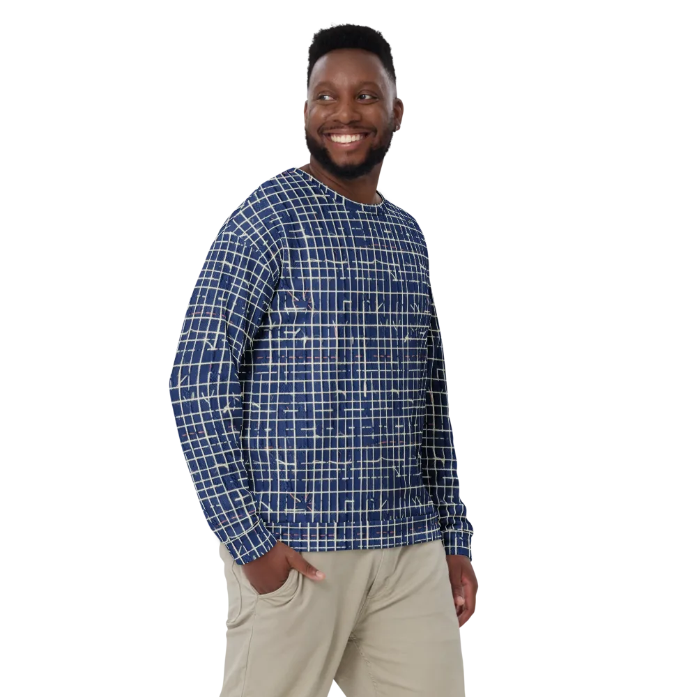 Indigo Threadwork on Sweatshirt — Front
