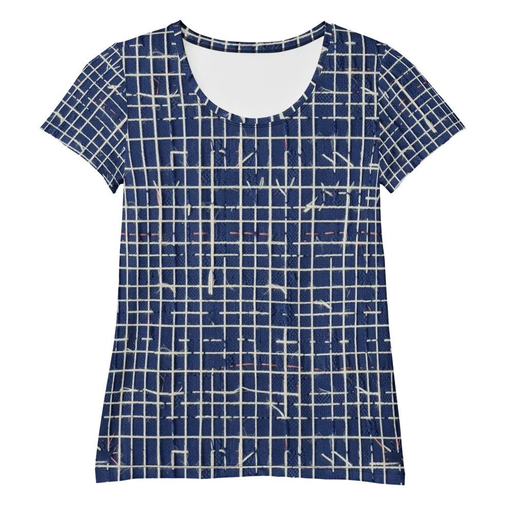 Indigo Threadwork on Women's Athletic T-Shirt — Front
