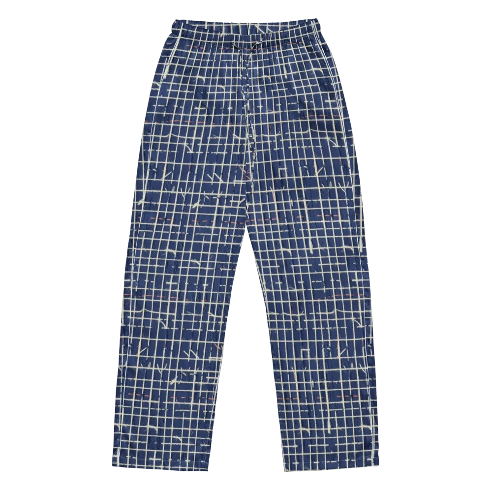 Indigo Threadwork on Women's Pajama Pants — Front