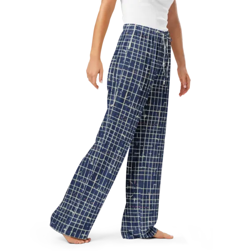 Indigo Threadwork on a Women's Pajama Pants