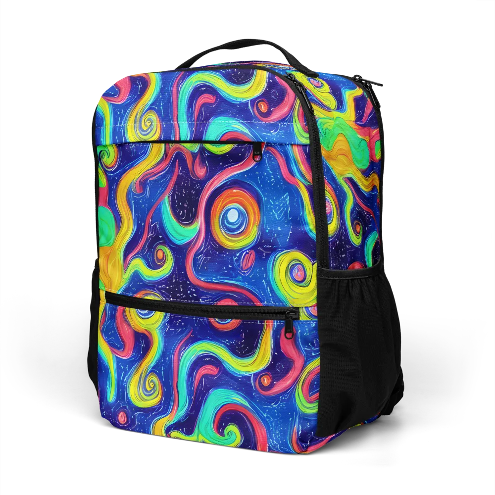 Celestial Ripple on Utility Backpack — Left Front