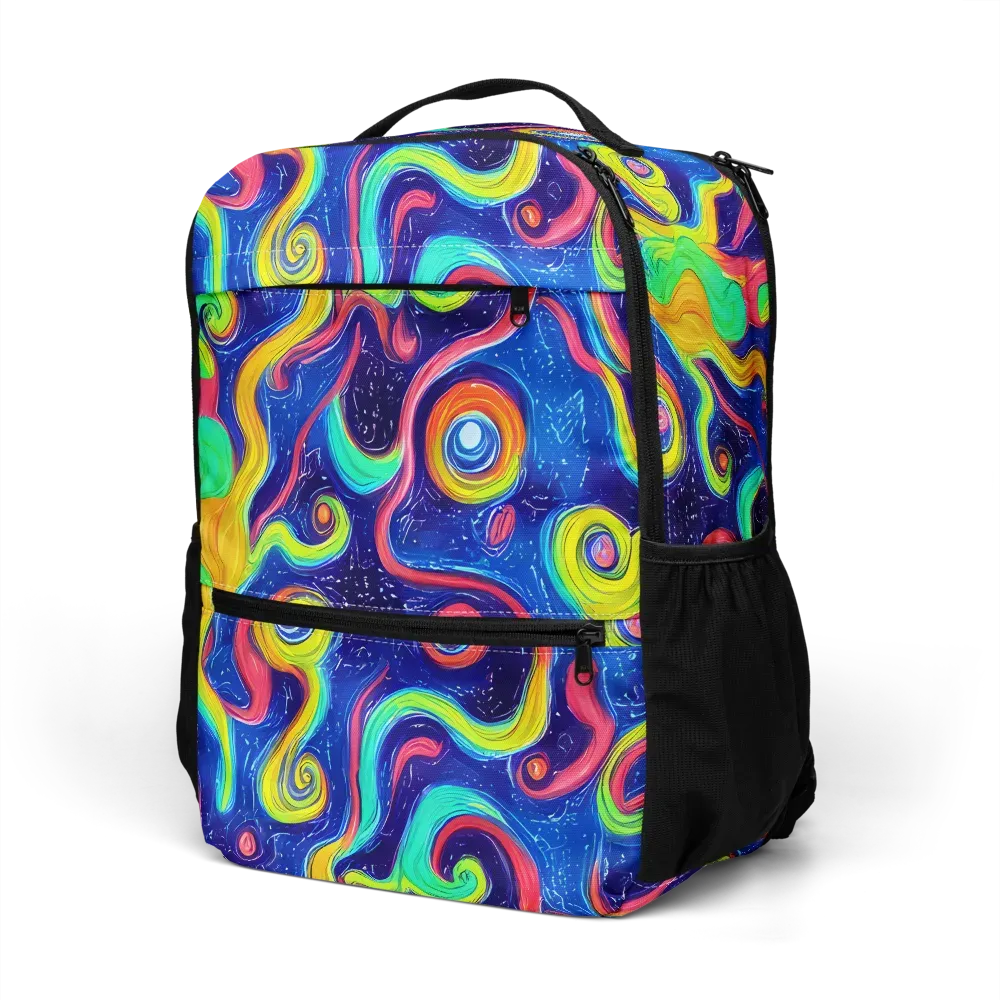 Celestial Ripple on Utility Backpack — Left Front