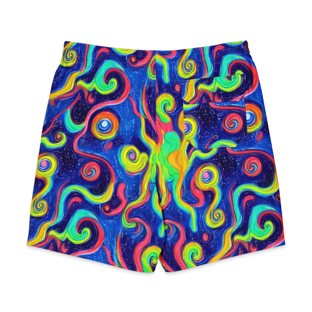 Celestial Ripple on Men's Board Shorts — Back