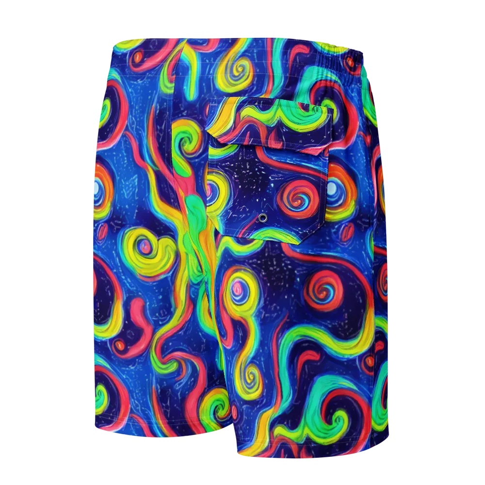 Celestial Ripple on Men's Board Shorts — Back