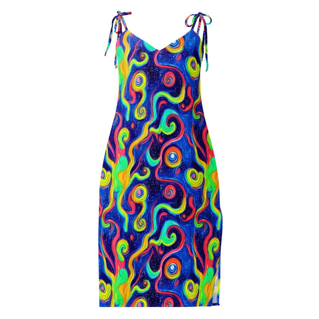 Celestial Ripple on Slip Dress — Front
