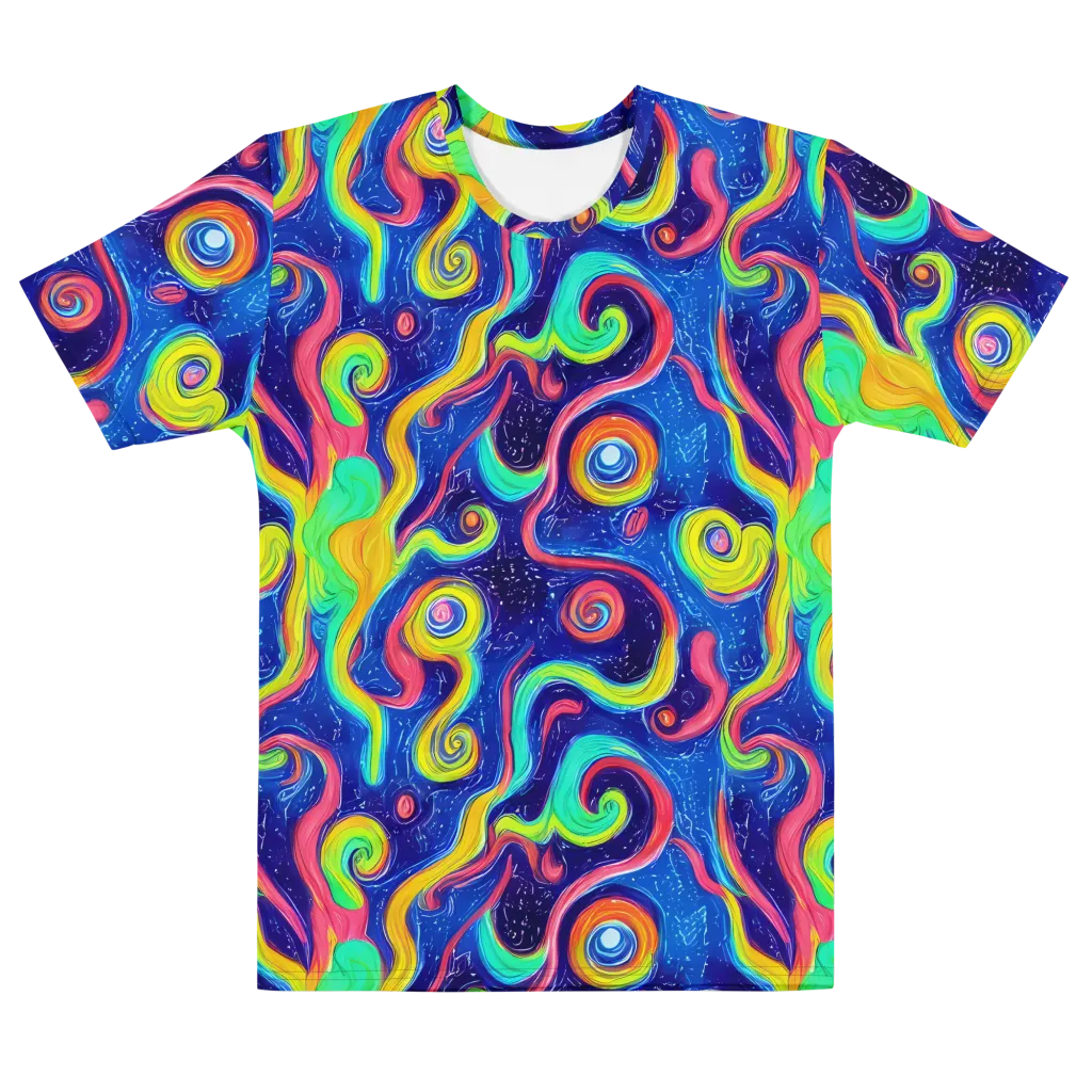 Celestial Ripple on Men's Cotton Crew Neck T-Shirt — Front