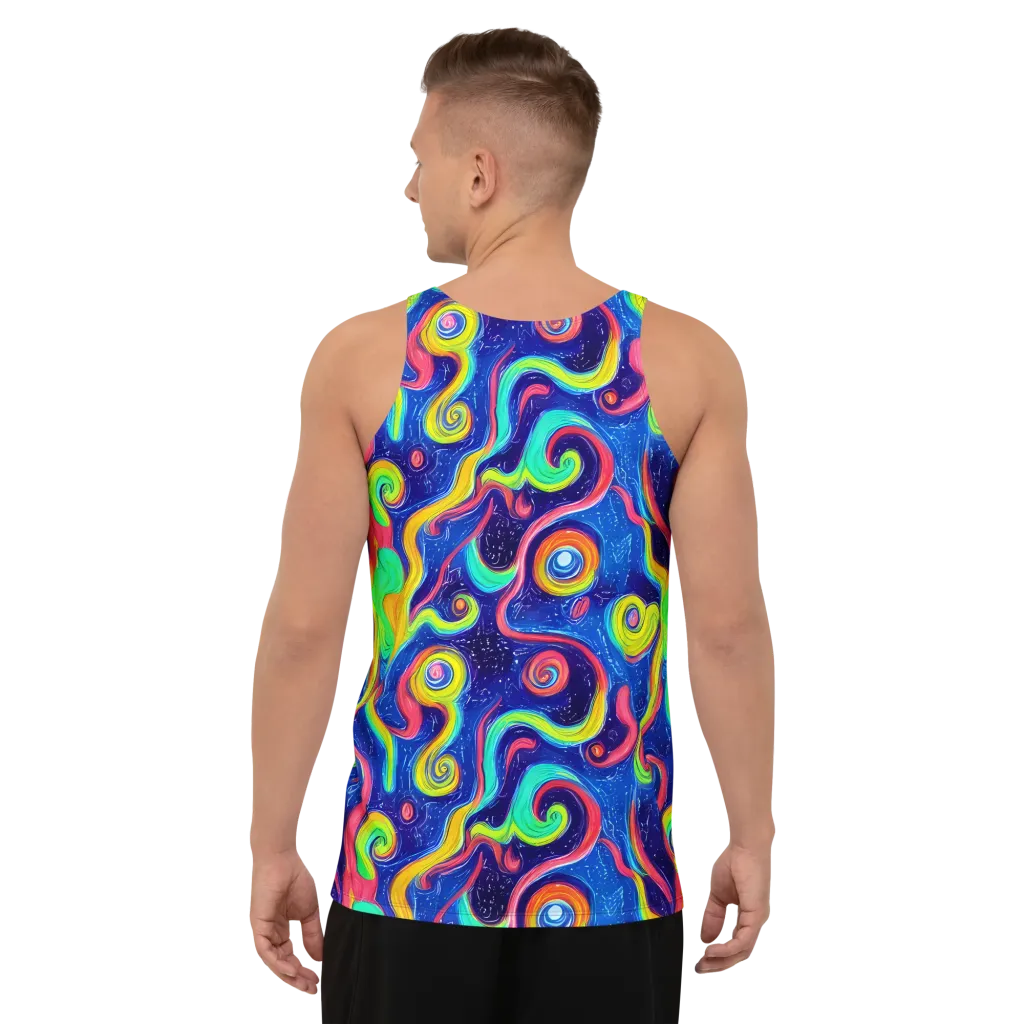 Celestial Ripple on Men's Tank Top — Back