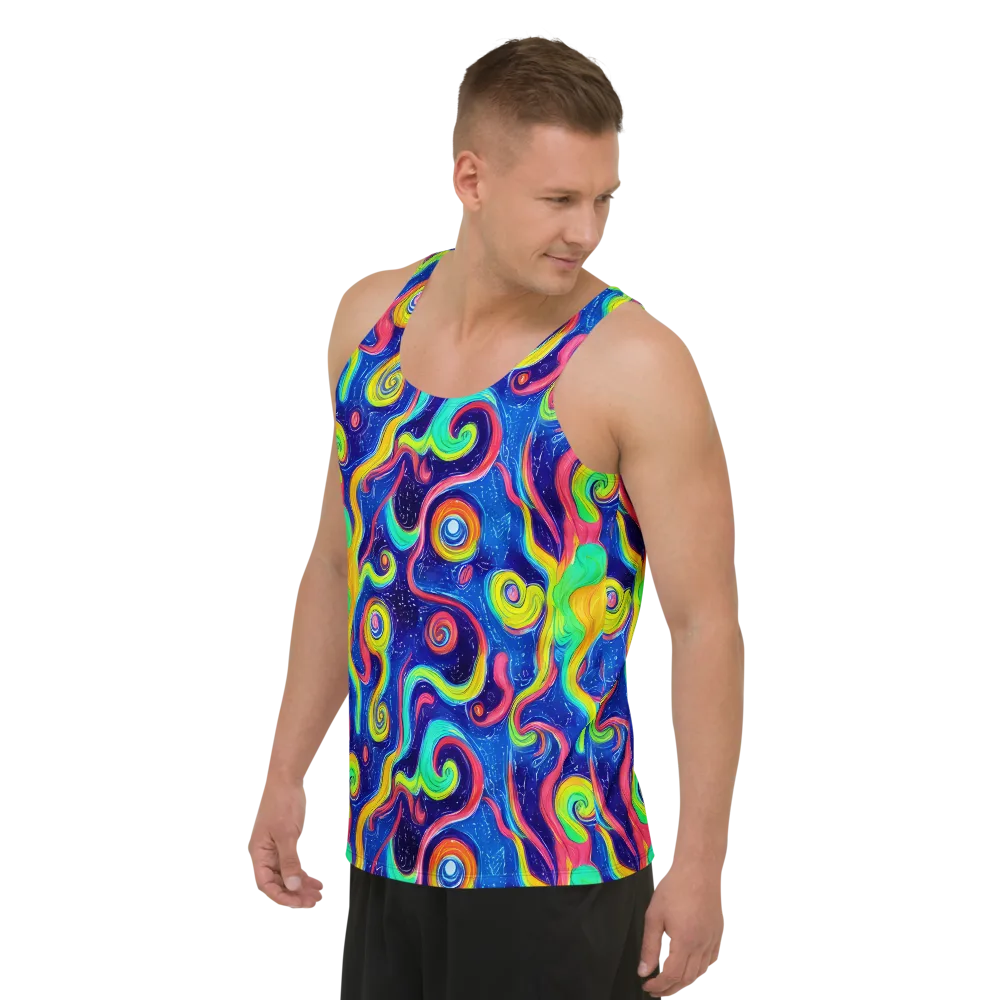 Celestial Ripple on Men's Tank Top — Left Front