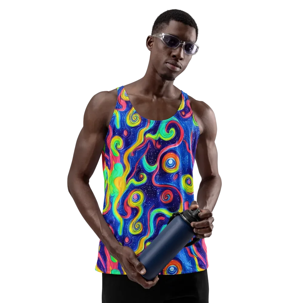 Celestial Ripple on Men's Tank Top — Front