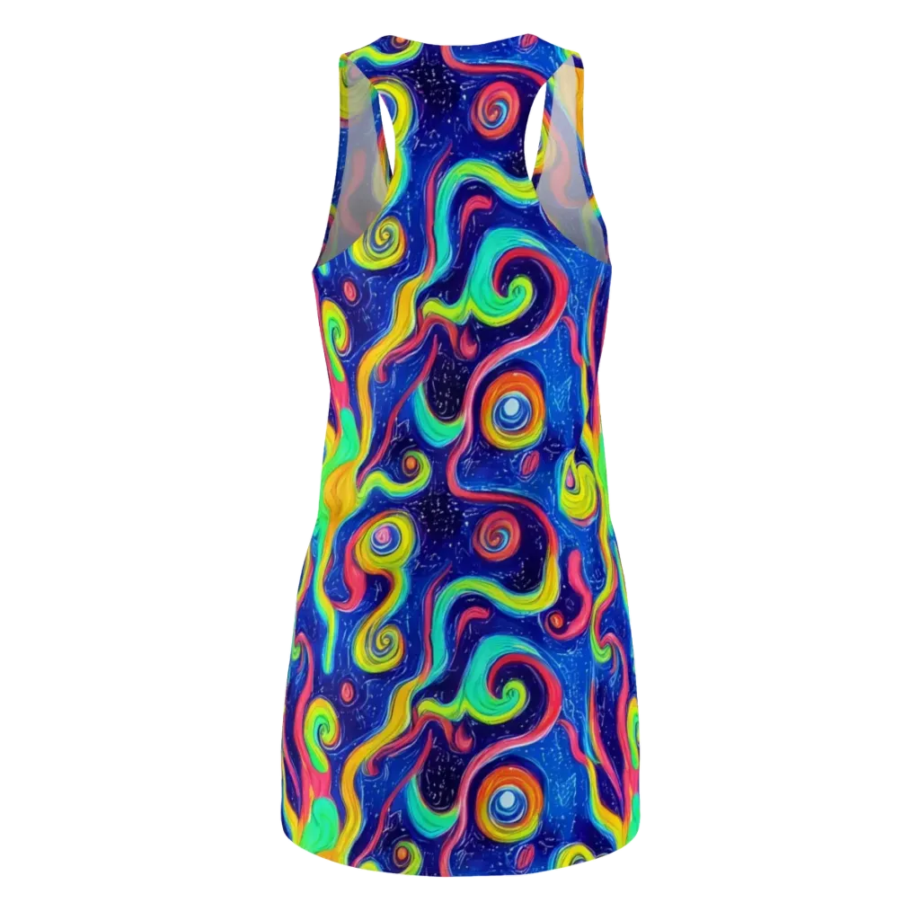 Celestial Ripple on Racerback Dress — Back