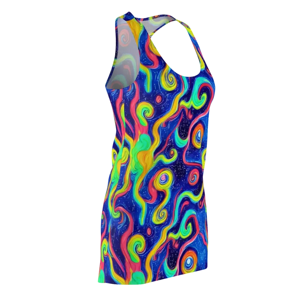 Celestial Ripple on Racerback Dress — Front Side