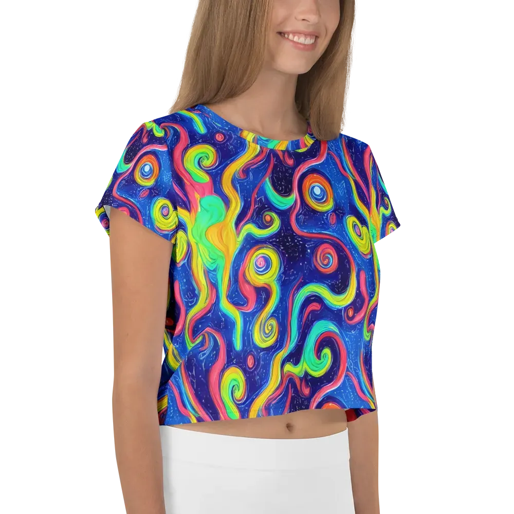 Celestial Ripple on Crop Tee — Right