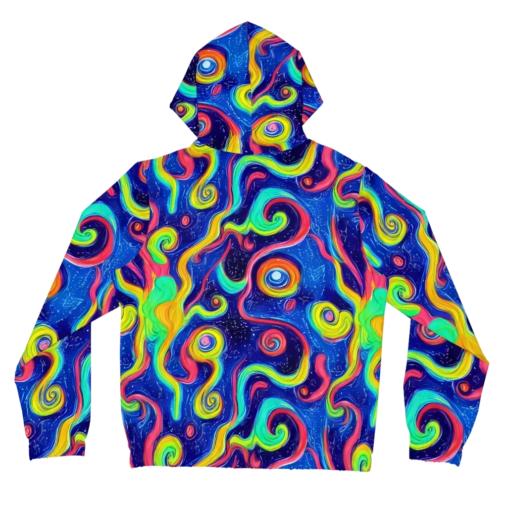 Celestial Ripple on Women's Full-Zip Hoodie — Back