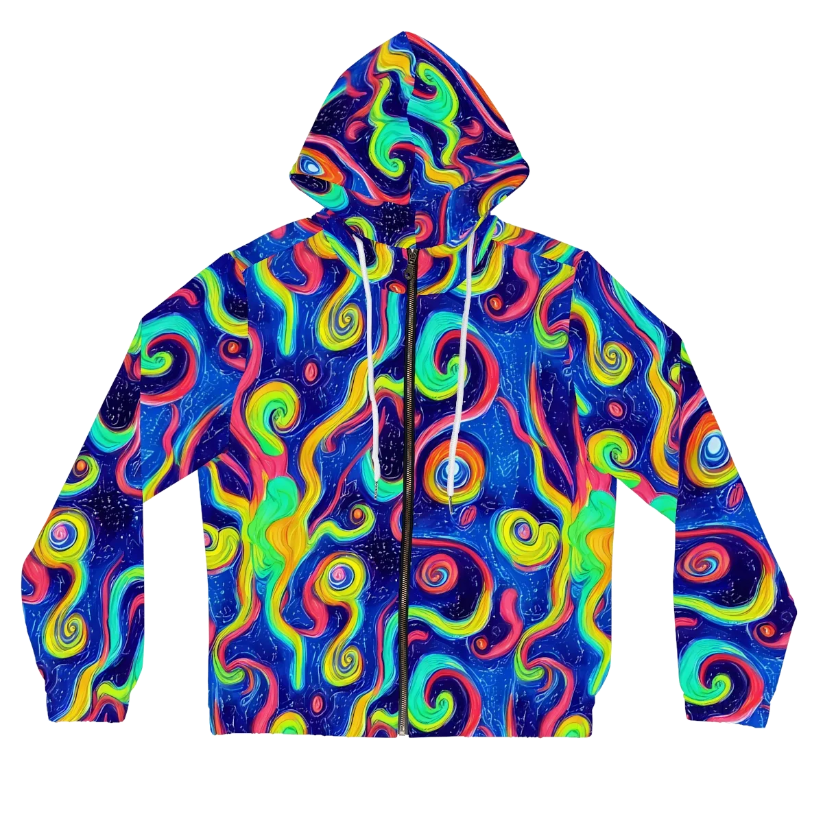 Celestial Ripple on Women's Full-Zip Hoodie — Front