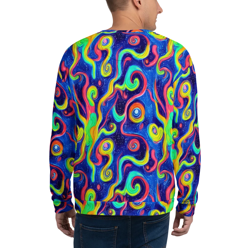 Celestial Ripple on Sweatshirt — Back