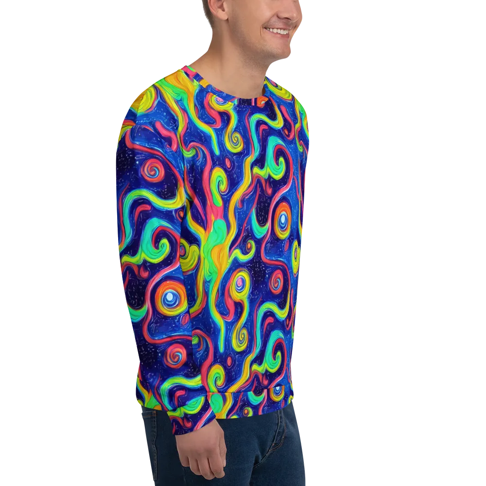 Celestial Ripple on Sweatshirt — Right Front