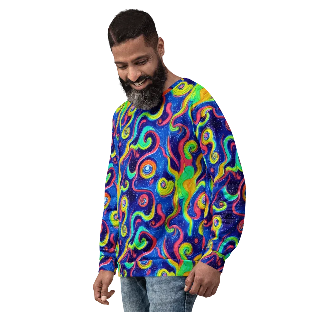 Celestial Ripple on Sweatshirt — Left Front
