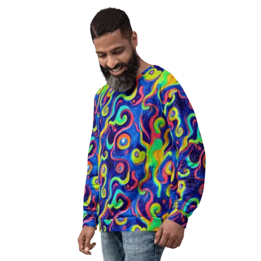 Celestial Ripple on a Sweatshirt