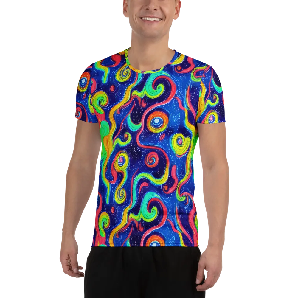 Celestial Ripple on Men's Athletic T-Shirt — Front