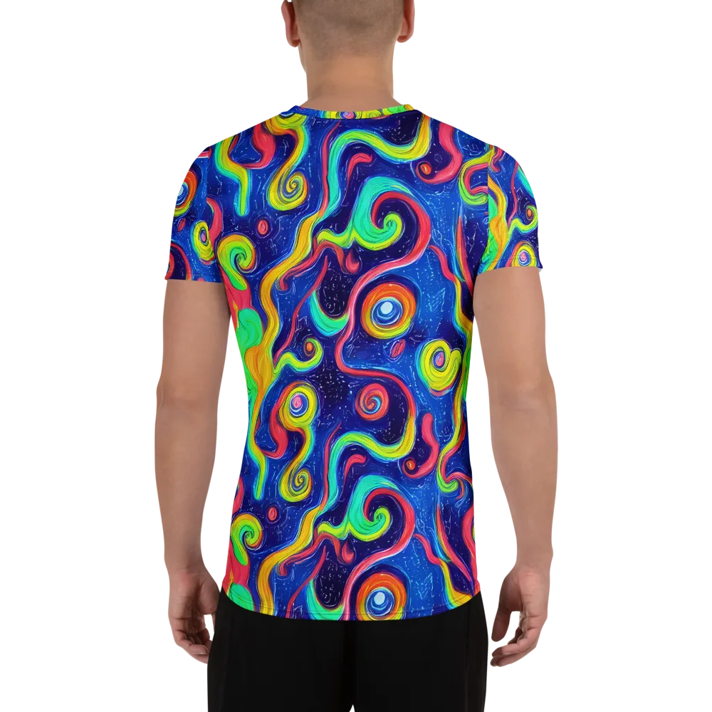 Celestial Ripple on Men's Athletic T-Shirt — Back