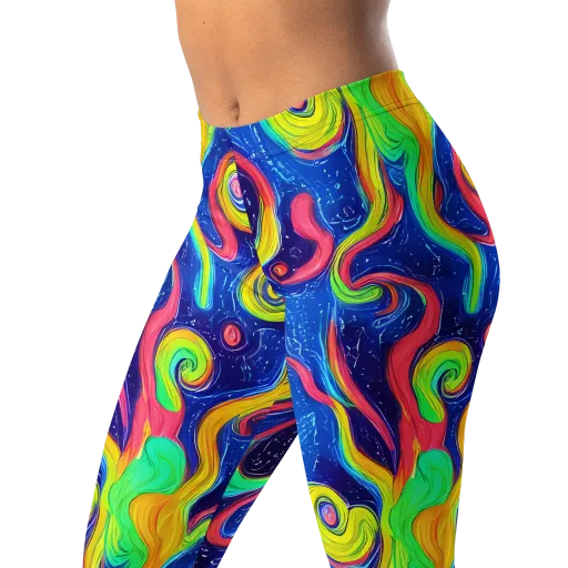 Celestial Ripple on a Leggings
