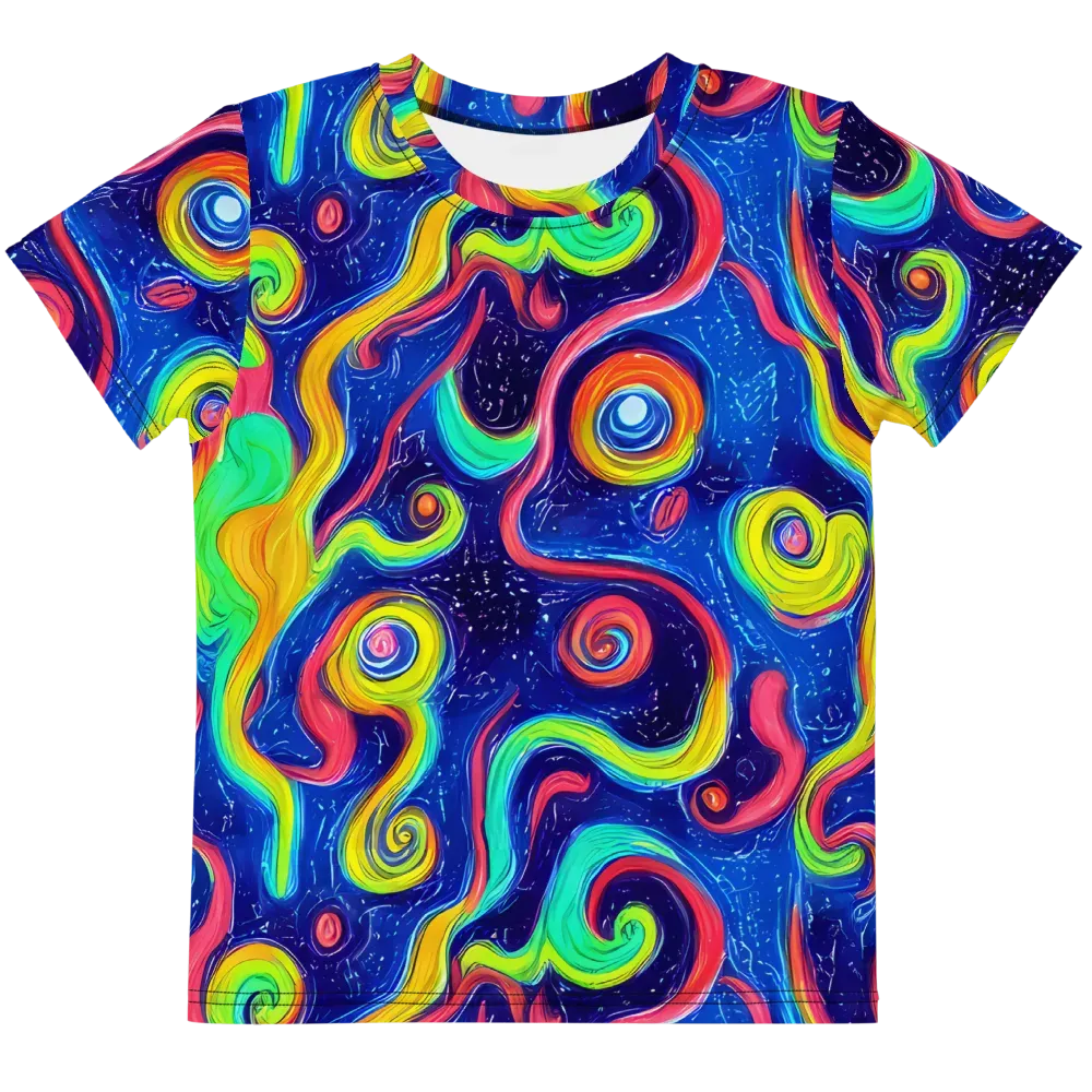 Celestial Ripple on Kids Crew Neck T-Shirt — Front