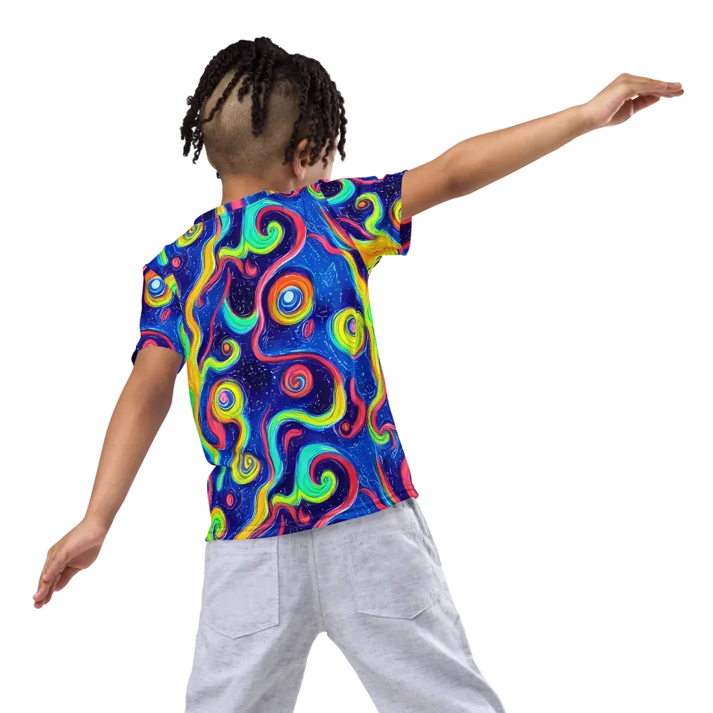 Celestial Ripple on Kids Crew Neck T-Shirt — Back