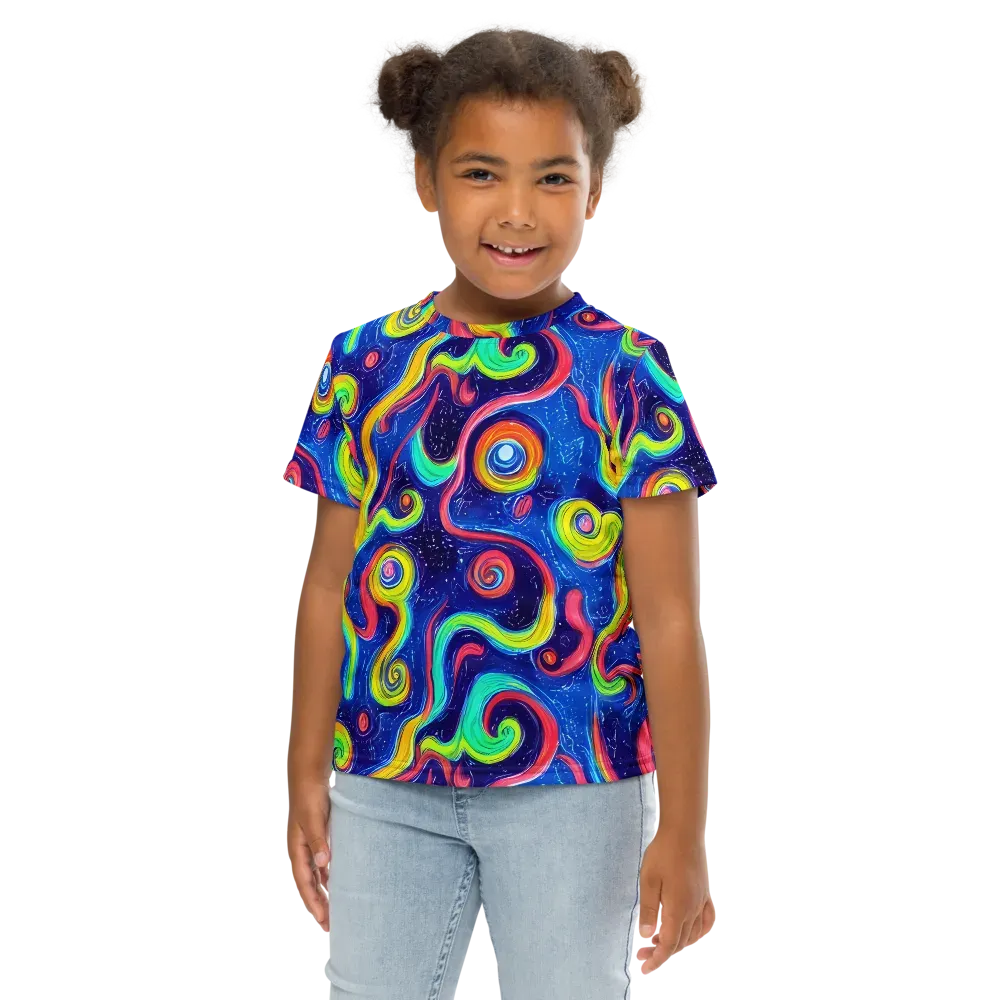 Celestial Ripple on Kids Crew Neck T-Shirt — Front