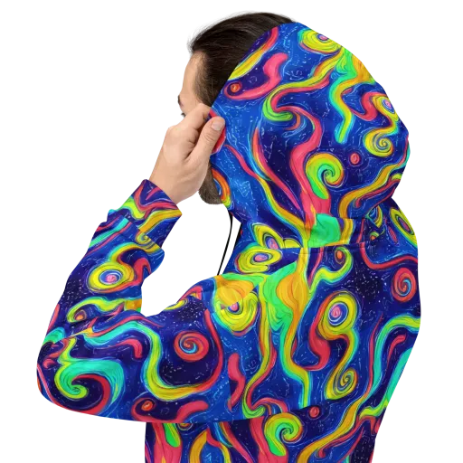 Celestial Ripple on a Hoodie