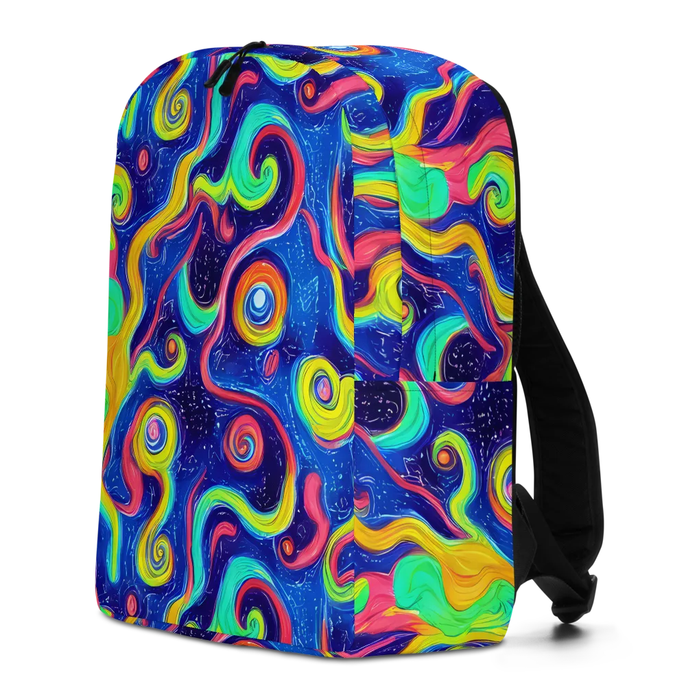 Celestial Ripple on Minimalist Backpack — Left