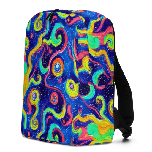 Celestial Ripple on a Minimalist Backpack