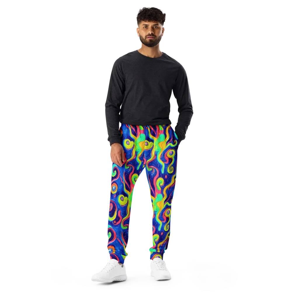 Celestial Ripple on Men's Joggers — Front