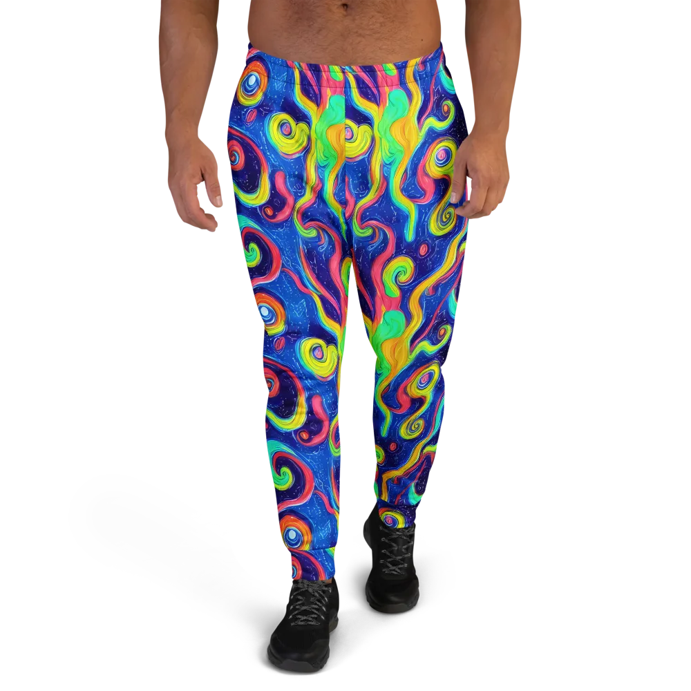 Celestial Ripple on Men's Joggers — Front