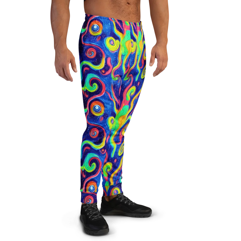 Celestial Ripple on Men's Joggers — Right