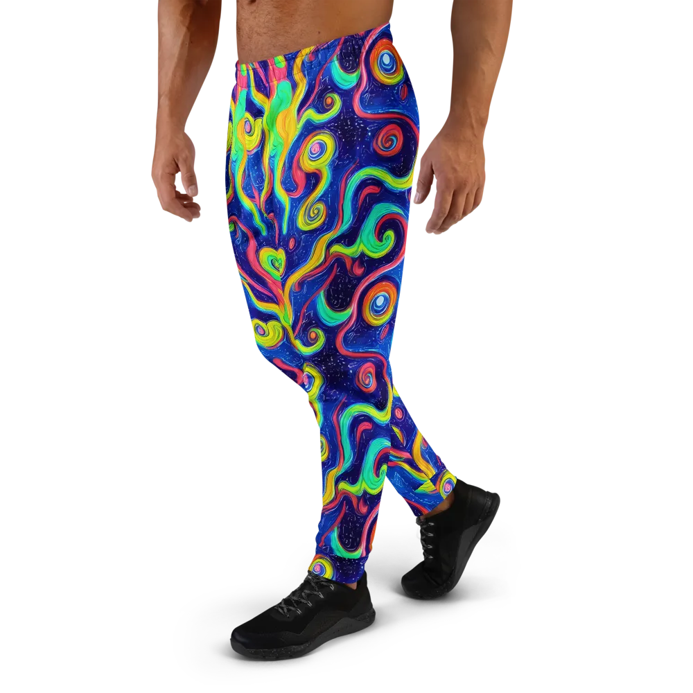 Celestial Ripple on Men's Joggers — Left