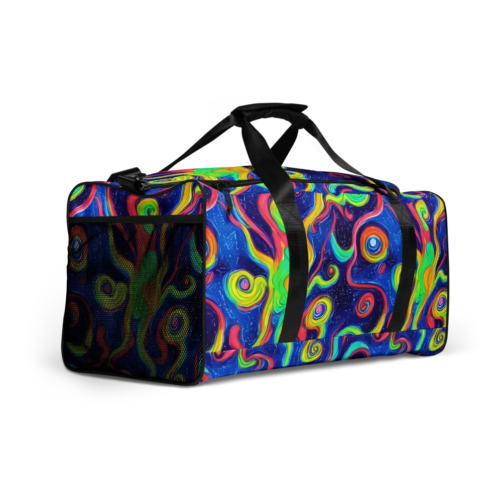 Celestial Ripple on Duffle Bag — Right Front