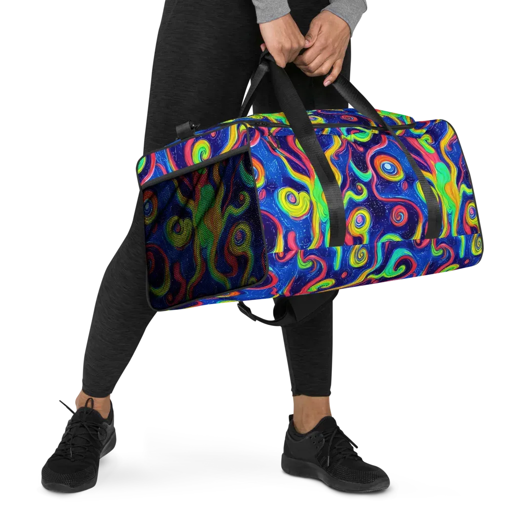 Celestial Ripple on Duffle Bag — Right Front