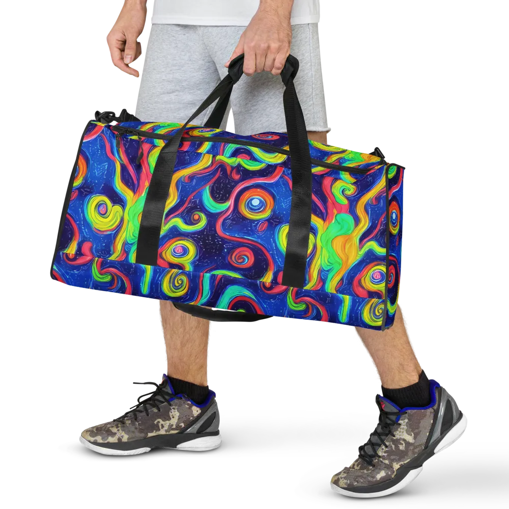 Celestial Ripple on Duffle Bag — Front