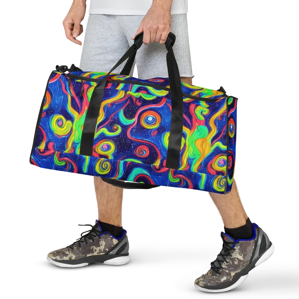 Celestial Ripple on Duffle Bag — Front