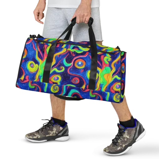 Celestial Ripple on a Duffle Bag